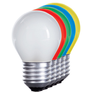 Lampa LED 230V 1W E27 Biała